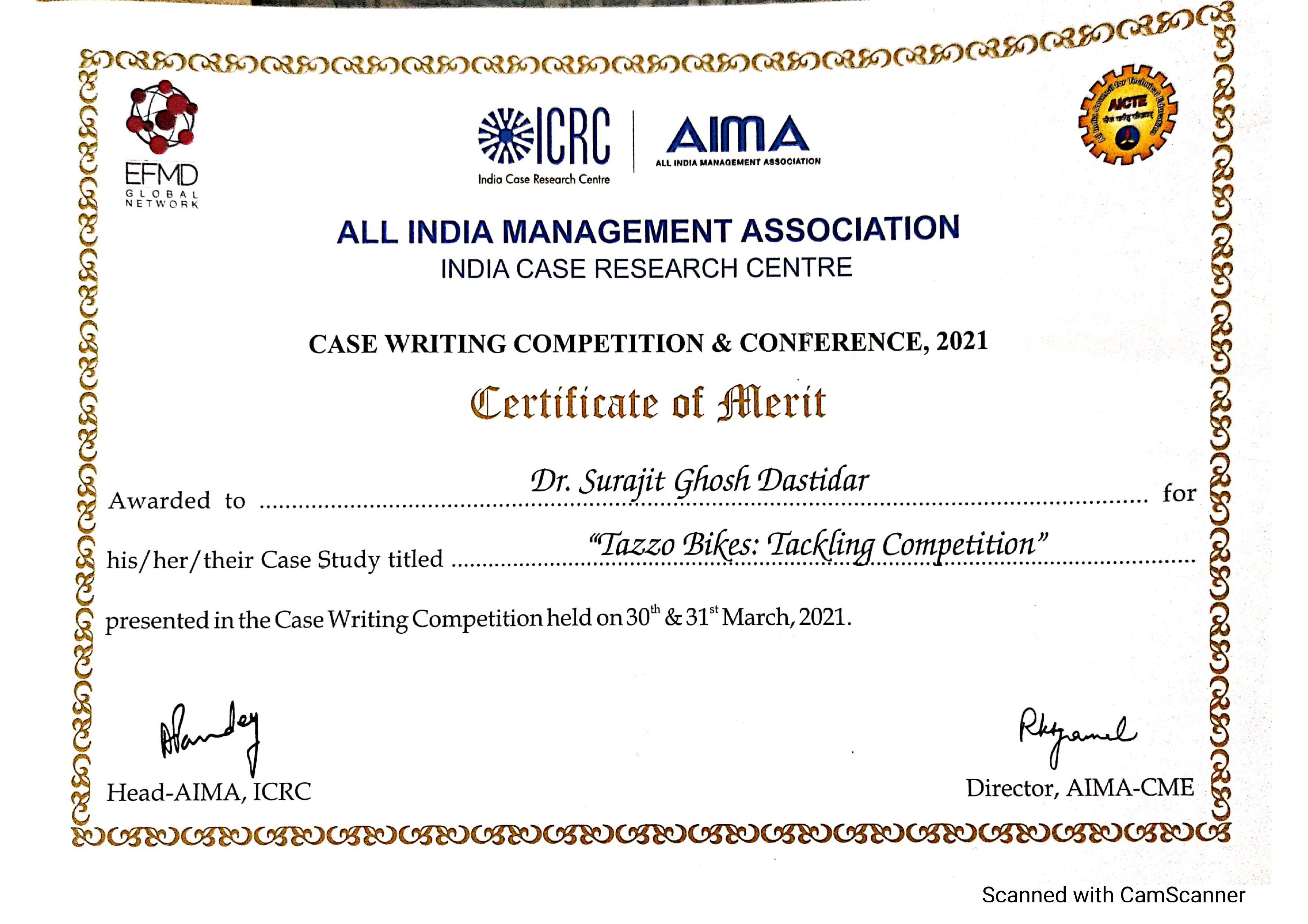 Surajit Ghosh Assistant Professor awarded